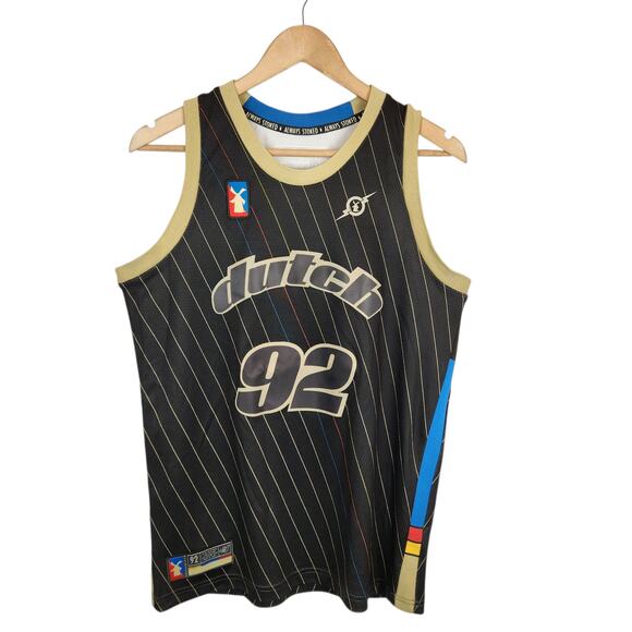 Dutch Bros Men's Athletic Basketball Jersey Style Tank Top Size Medium - Picture 1 of 7